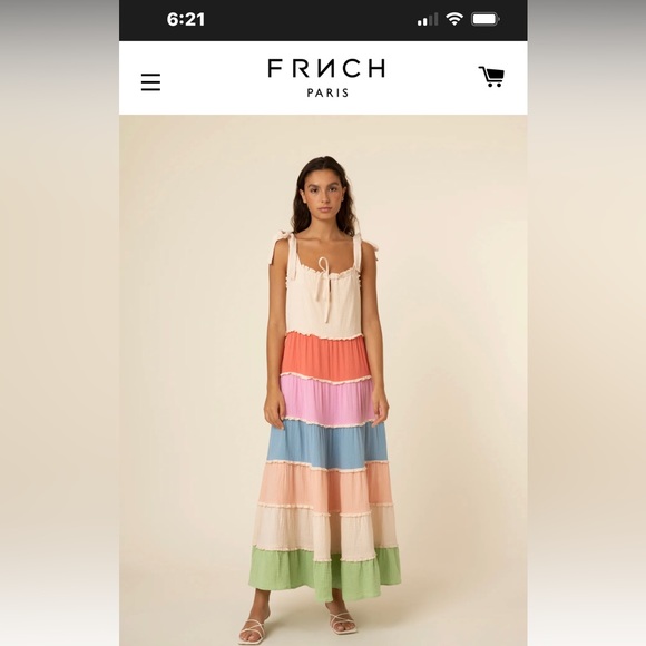 FRNCH colour block maxi dress - Picture 5 of 5